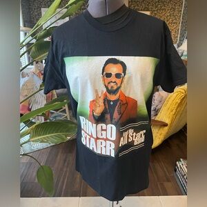 Gildan Black Ringo Starr Graphic Tee size M